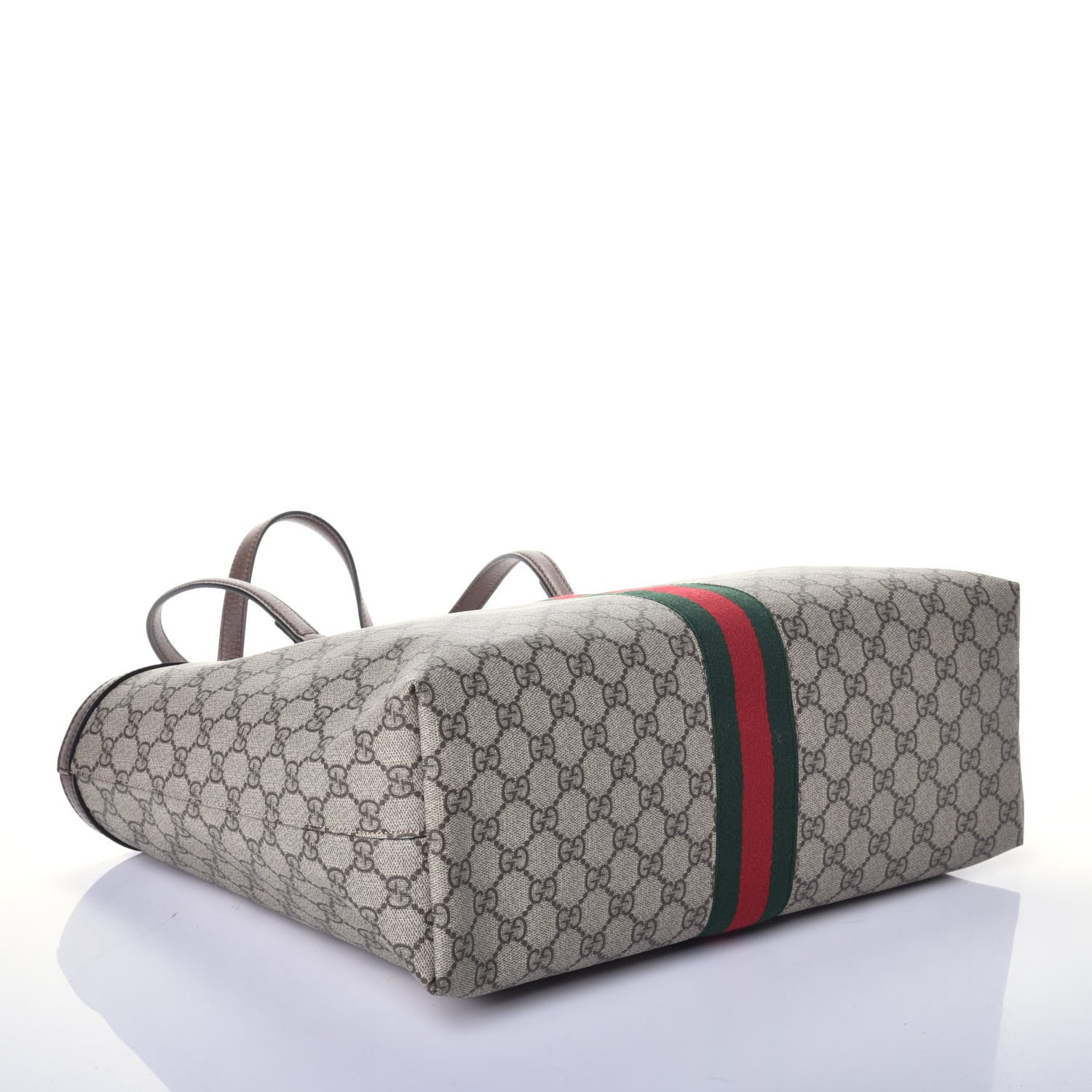 Gucci GG Supreme Monogram Medium Ophidia Shopping Tote Brown 4 of 8