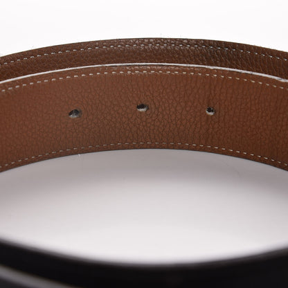 Hermes Box Togo 32mm H Belt 90 Black Gold 8 of 11