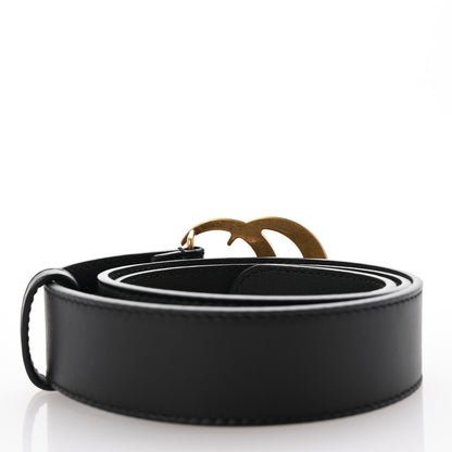 Gucci Calfskin Double G 20mm Belt 75 30 Black 2 of 6