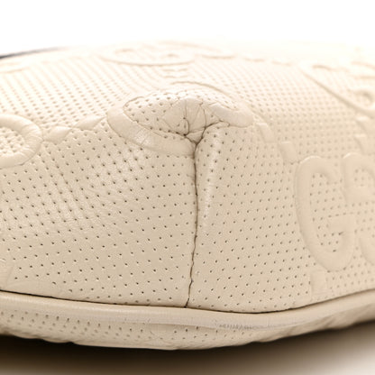 Gucci Calfskin GG Tennis Embossed Belt Bag Mystic White 9 of 13