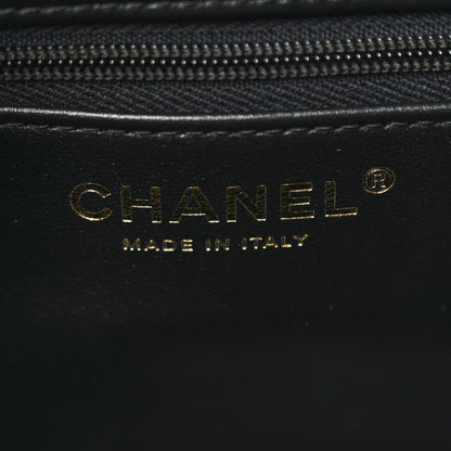 Chanel Shiny Aged Calfskin Quilted Nano Kelly Shopper Black 6 of 10