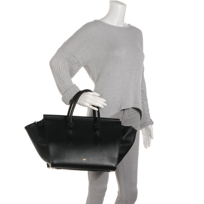 Celine Smooth Calfskin Tie Knot Tote Black 2 of 8