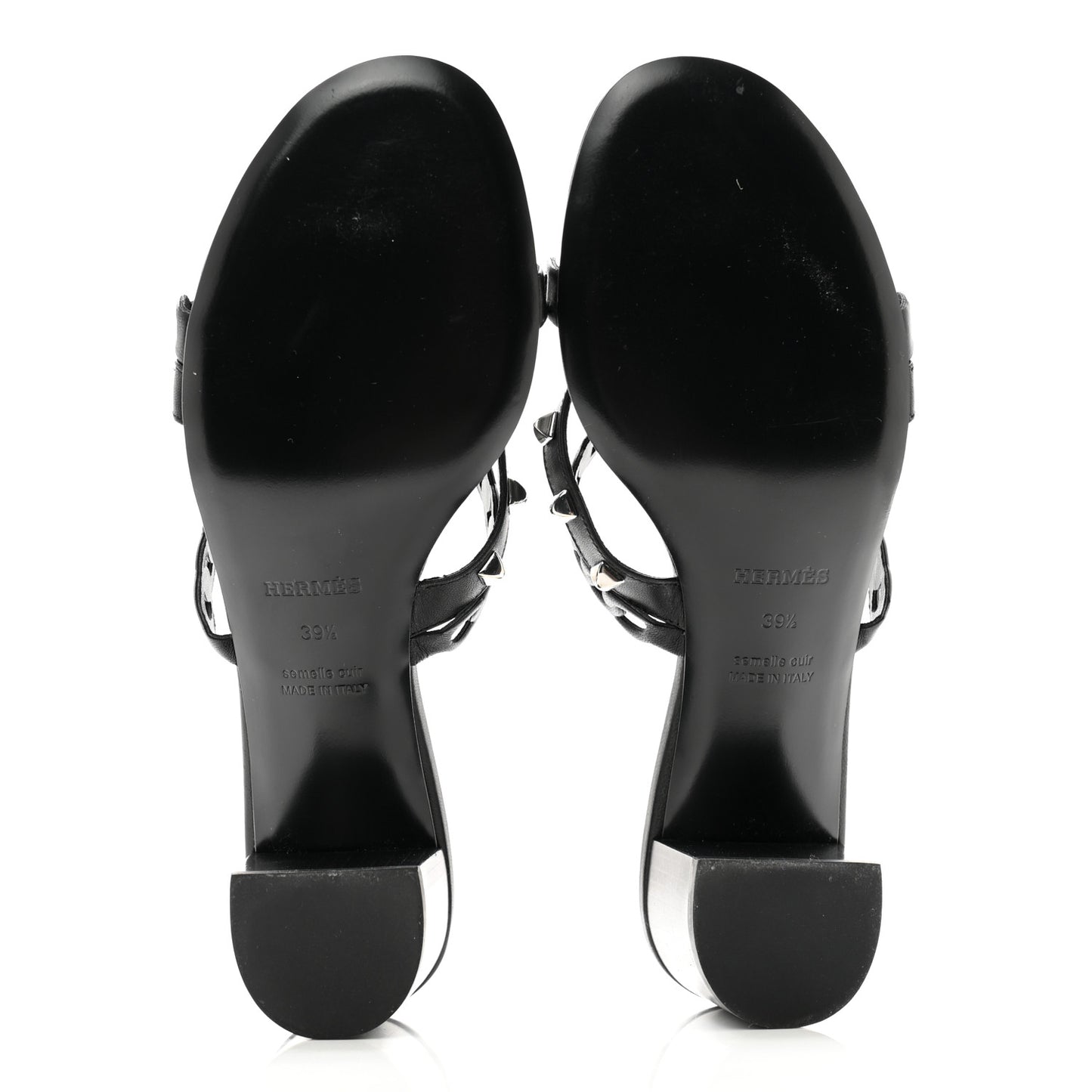 Nappa Ajaccio Sandals 39.5 Black