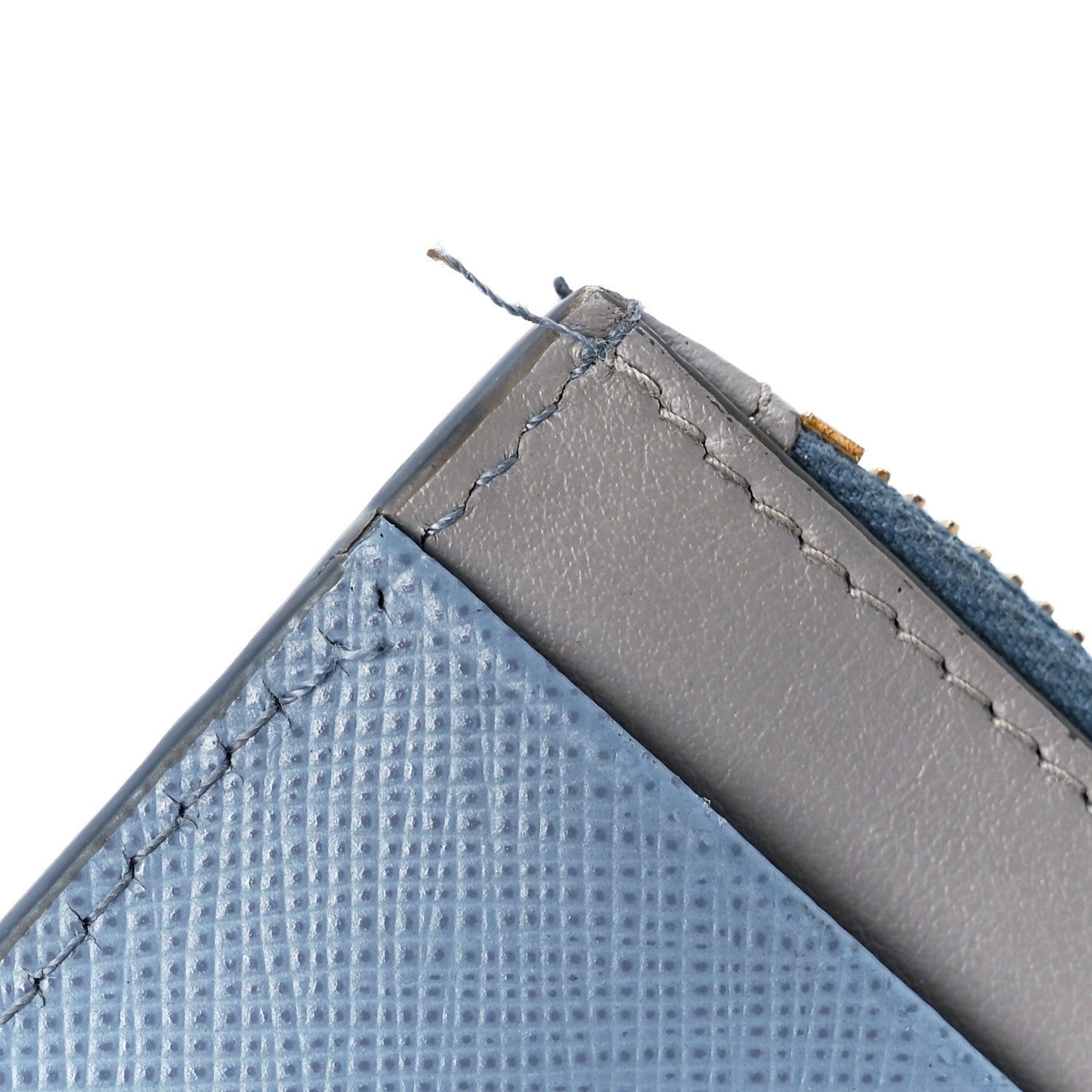 Prada Saffiano City Calf Coin Case Card Holder Astrale Nube 12 of 13