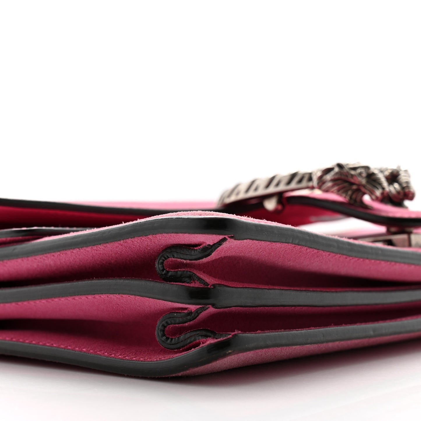 Suede Vitello Velvet Small Dionysus Shoulder Bag Pink Tropical Flower