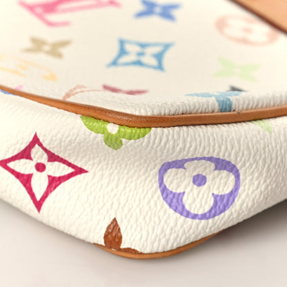 Louis Vuitton Monogram Multicolor Pochette Accessories White 8 of 10