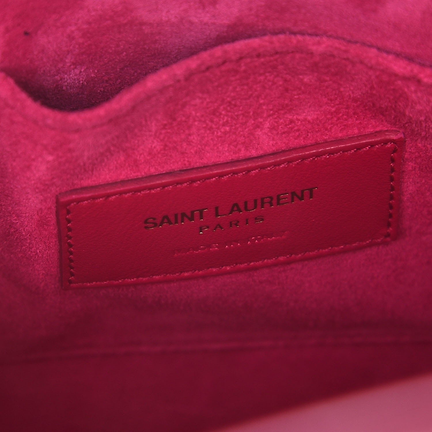 Saint Laurent Calfskin Nano Sac De Jour Lipstick Fuchsia 6 of 7
