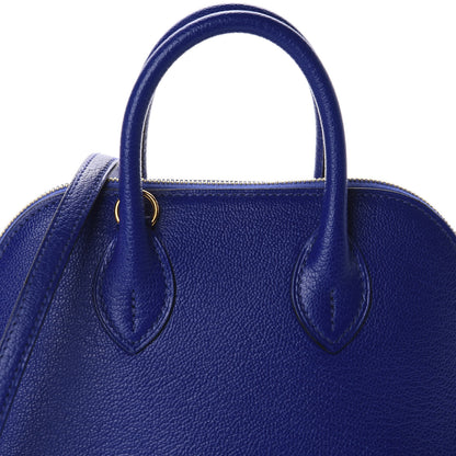 Hermes Chevre Mysore Mini 1923 Bolide Bleu Electrique 9 of 10