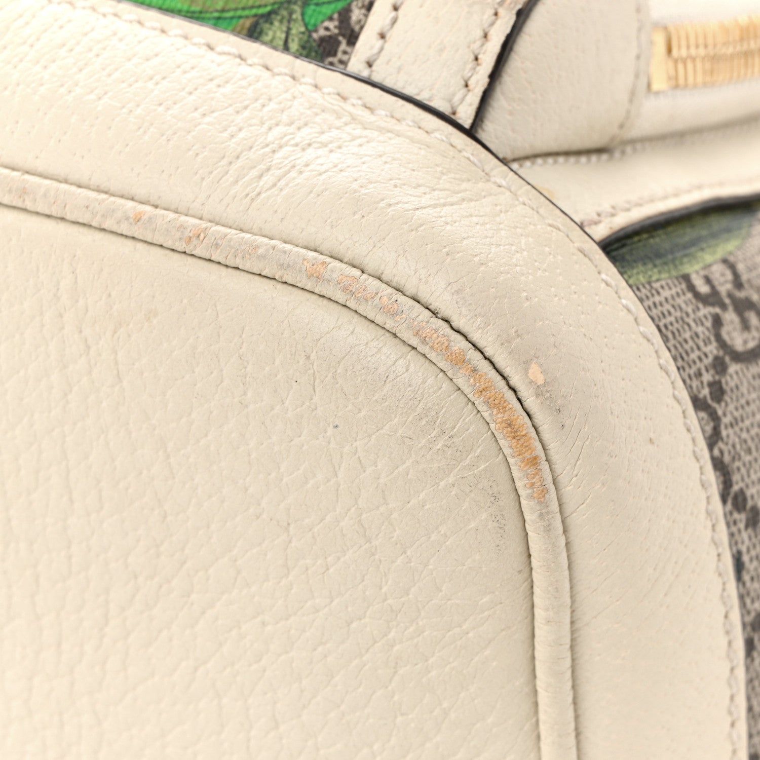 Gucci GG Supreme Monogram Flora Web Small Ophidia Day Backpack White 11 of 14