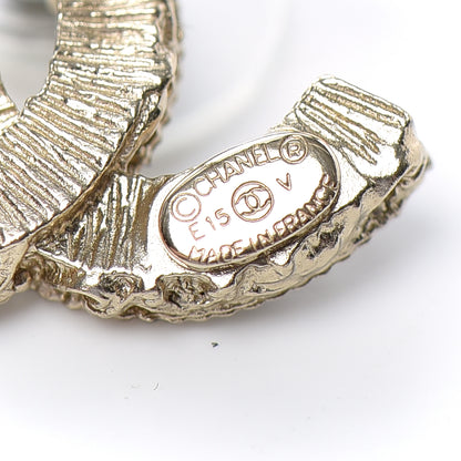 Chanel Enamel CC Baroque Earrings Black Gold 4 of 4