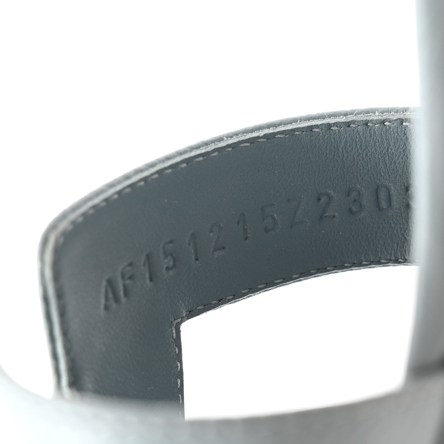 Hermes Epsom Oasis Sandals 37.5 Gris Antarctique 8 of 11