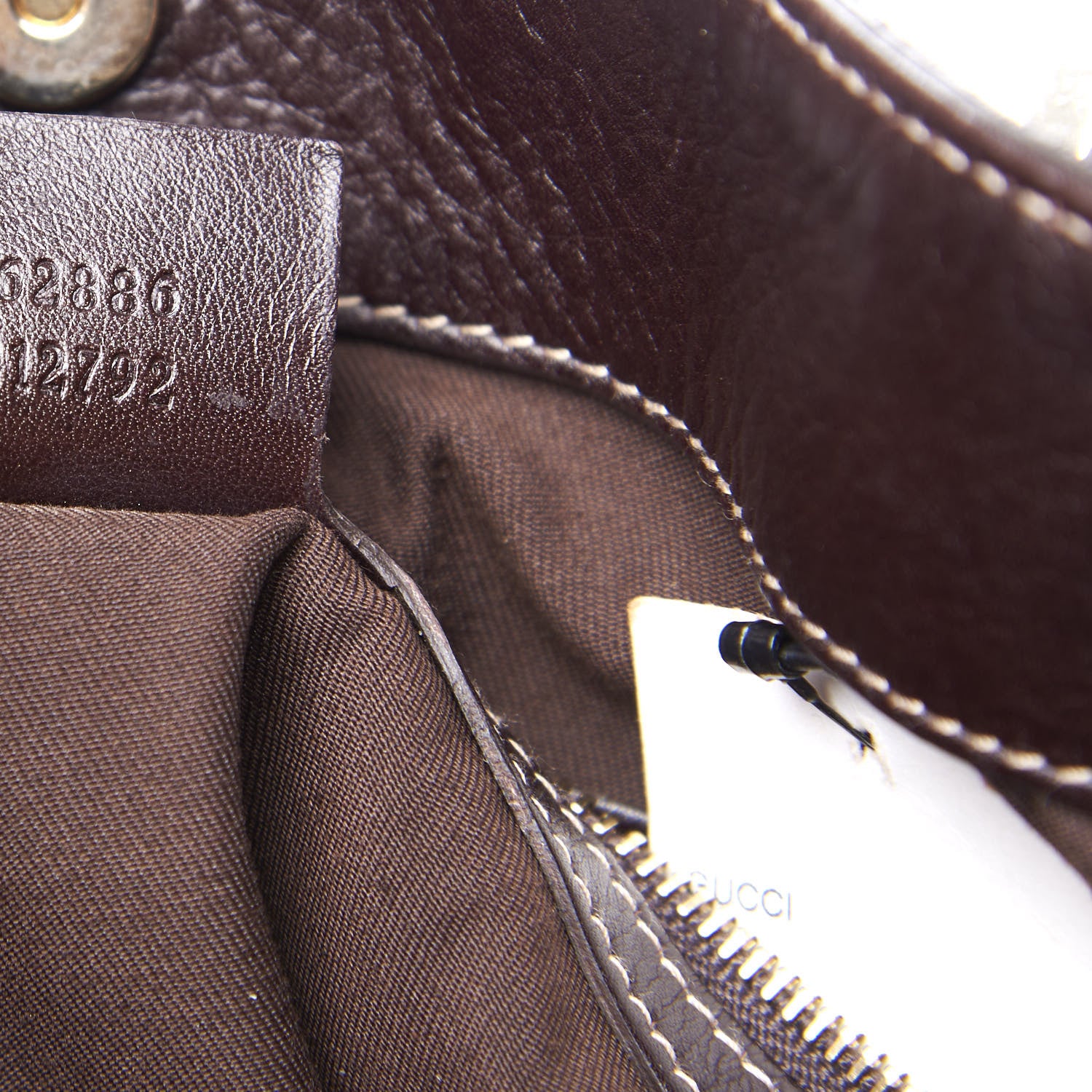Gucci Calfskin Medium Britt Bag Dark Brown 8 of 10