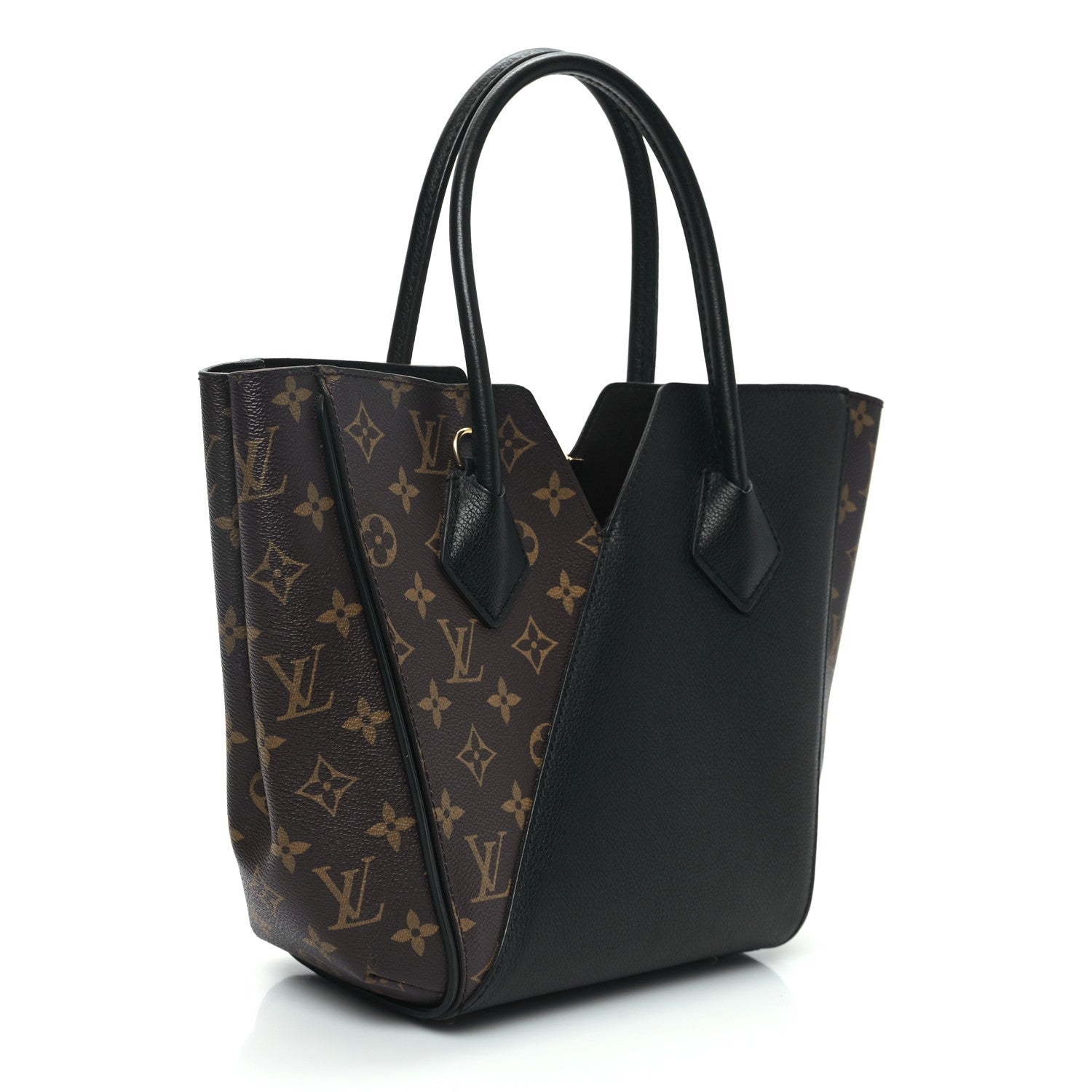 Louis Vuitton Calfskin Monogram Kimono Tote PM Black 3 of 11