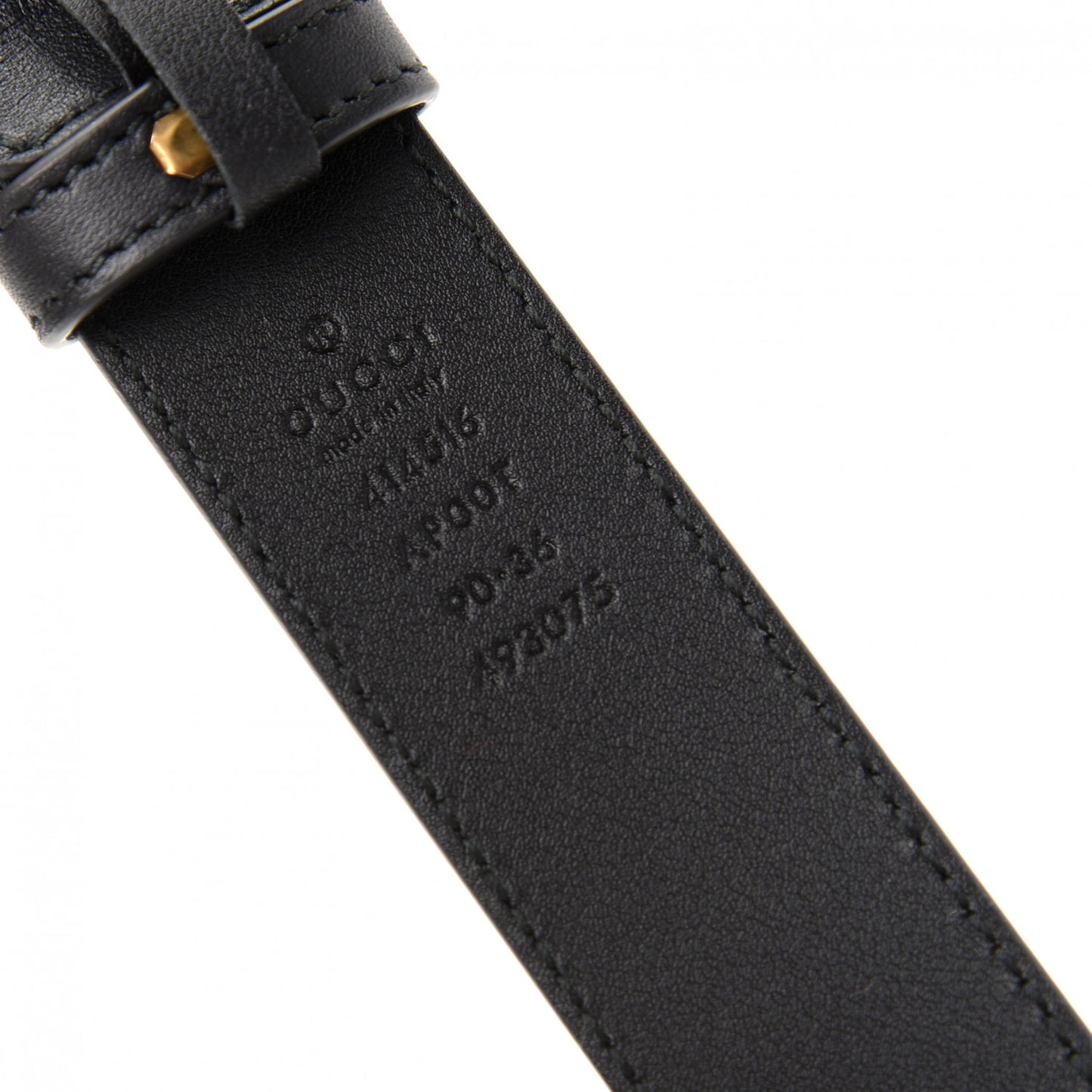 Calfskin Double G 30mm Belt 90 36 Black