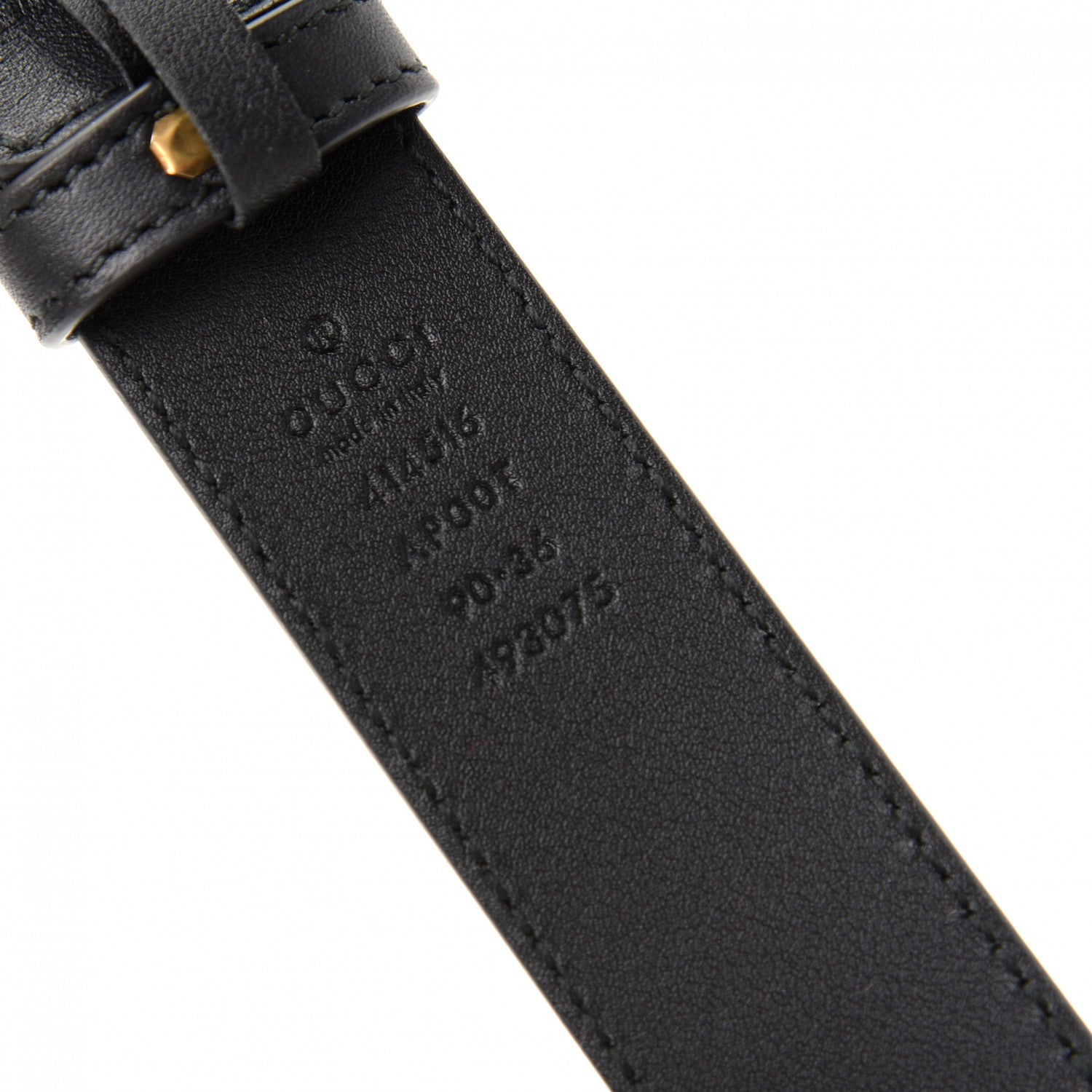 Gucci Calfskin Double G 30mm Belt 90 36 Black 5 of 5