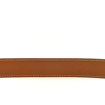Hermes Box Togo 32mm H Belt 105 42 Black Gold 3 of 5