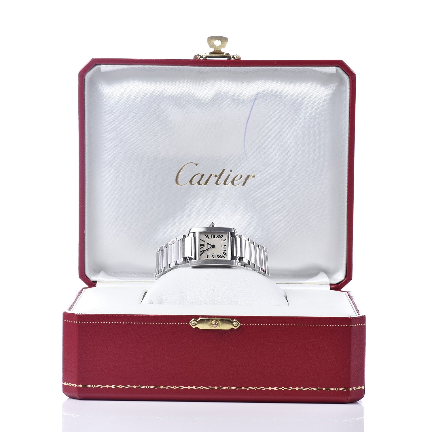 Cartier Stainless Steel 20mm Tank Francaise Quartz Watch 8 of 8