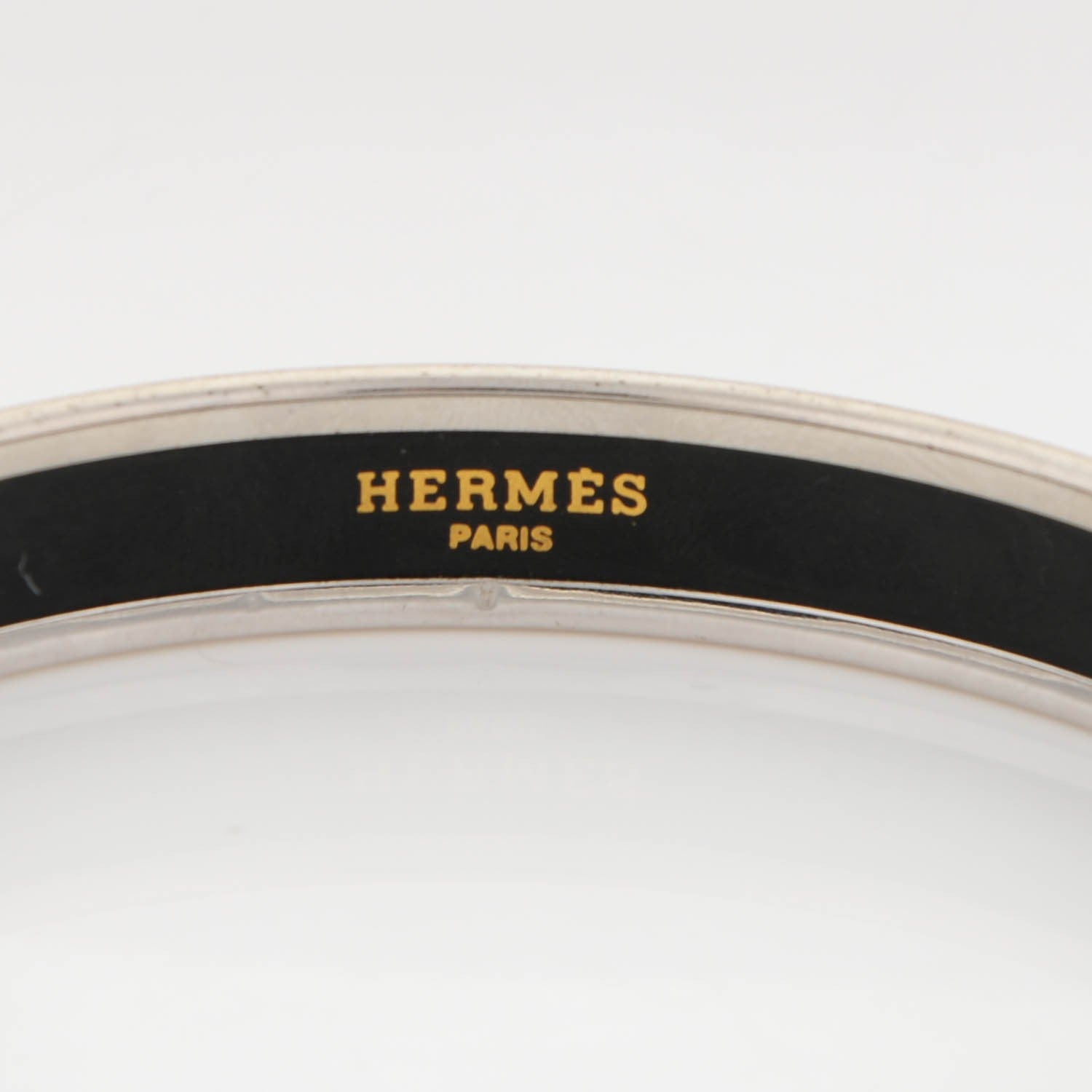 Hermes Enamel Printed Narrow Caleche Bracelet 70 Rose Dragee 3 of 5