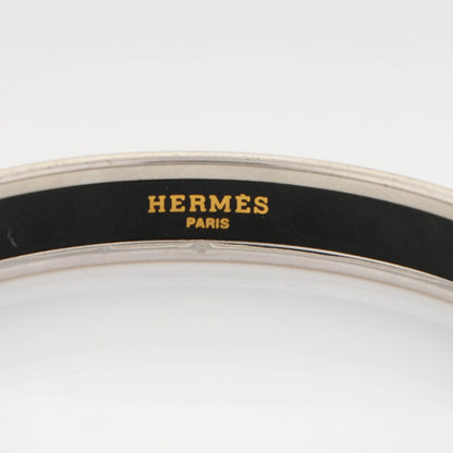 Hermes Enamel Printed Narrow Caleche Bracelet 70 Rose Dragee 3 of 5