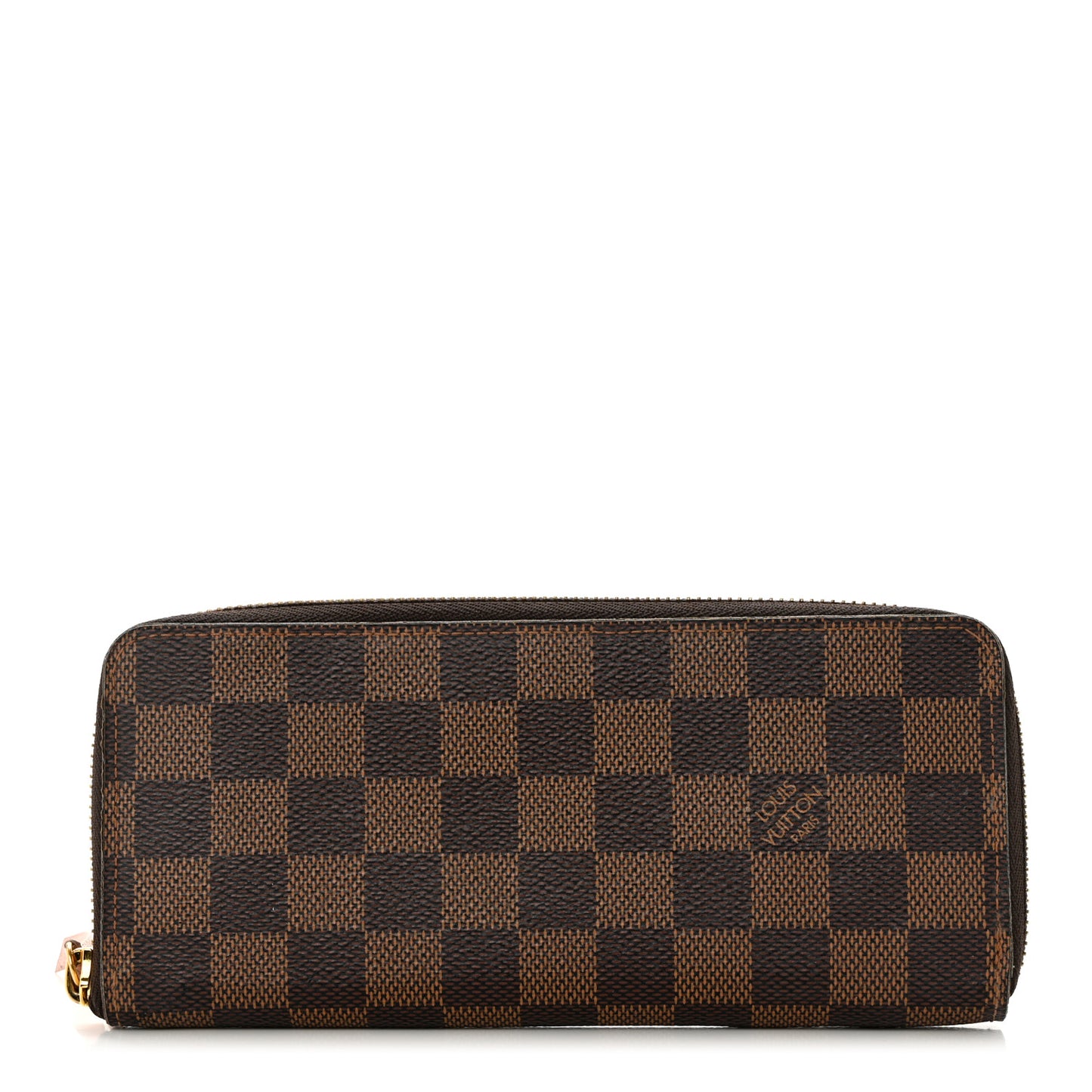 Damier Ebene Clemence Wallet Rose Ballerine