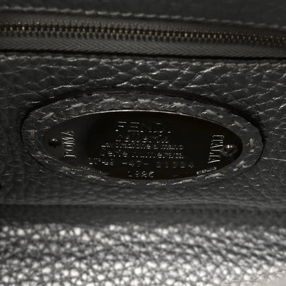 Fendi Cuoio Romano Lux Selleria Mini Peekaboo Iconic Satchel Argento 6 of 9