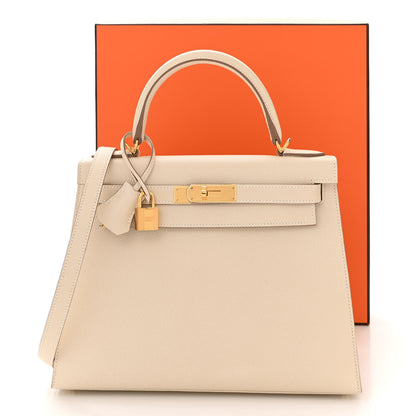 Hermes Epsom Kelly Sellier 28 Craie 12 of 12