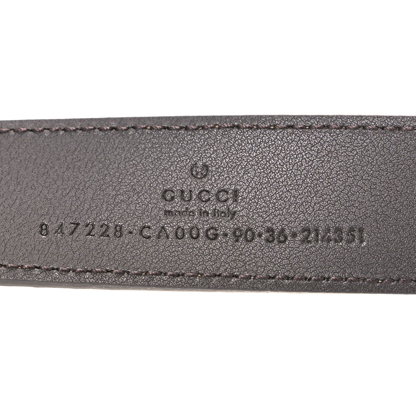 Suede Cudu Bamboo GG 30mm Belt 90 36 Pepper Brown
