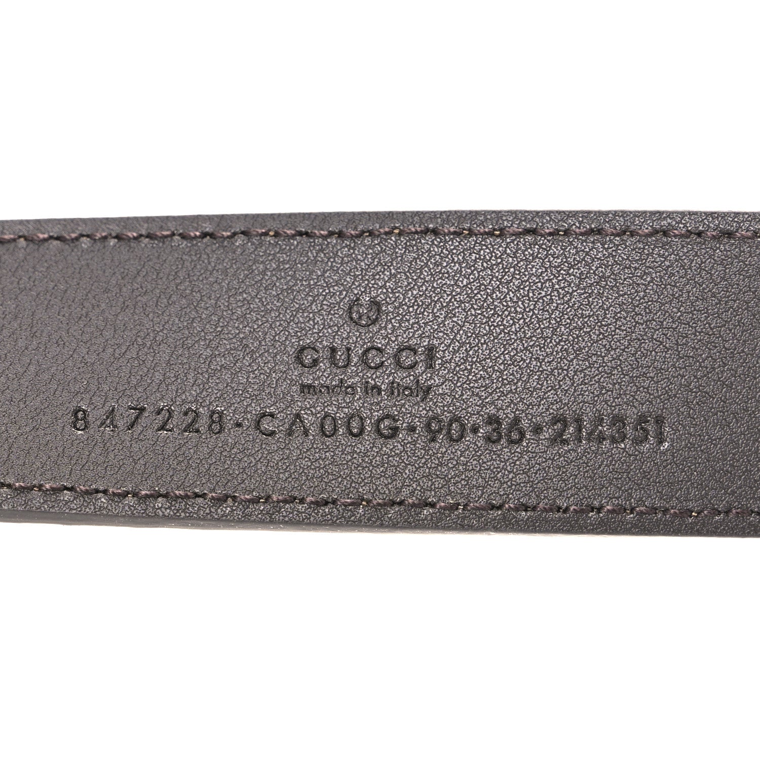 Gucci Suede Cudu Bamboo GG 30mm Belt 90 36 Pepper Brown 5 of 5