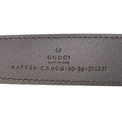 Gucci Suede Cudu Bamboo GG 30mm Belt 90 36 Pepper Brown 5 of 5