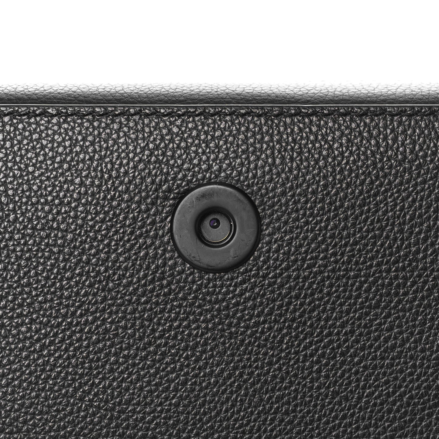 Calfskin LED Logo Large Projector Top Handle Black