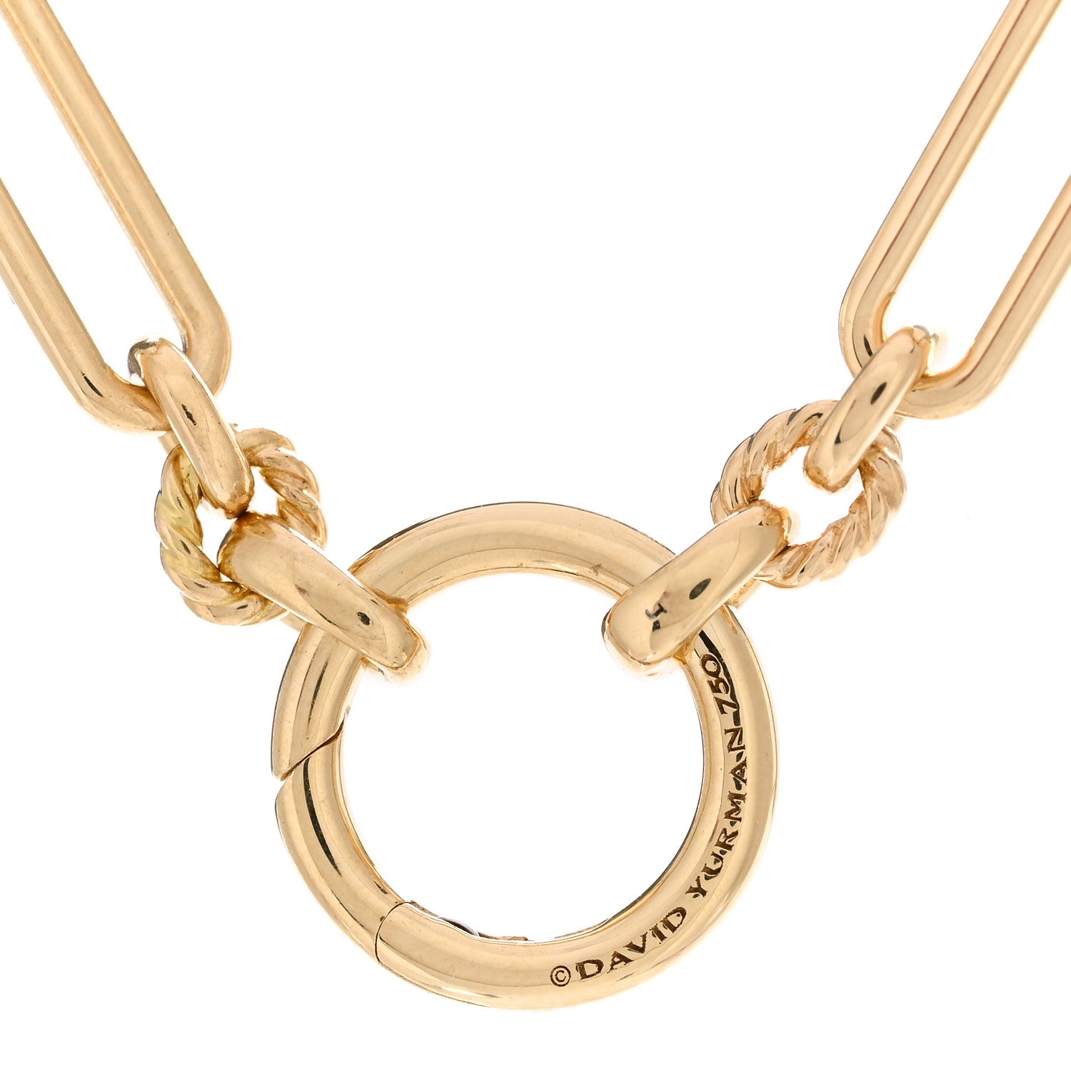 David Yurman 18K Yellow Gold 4.5mm Lexington Chain Necklace 4 of 4