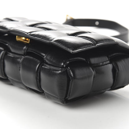 Bottega Veneta Paper Calfskin Maxi Intreccio Padded Cassette Crossbody Bag Black 7 of 9