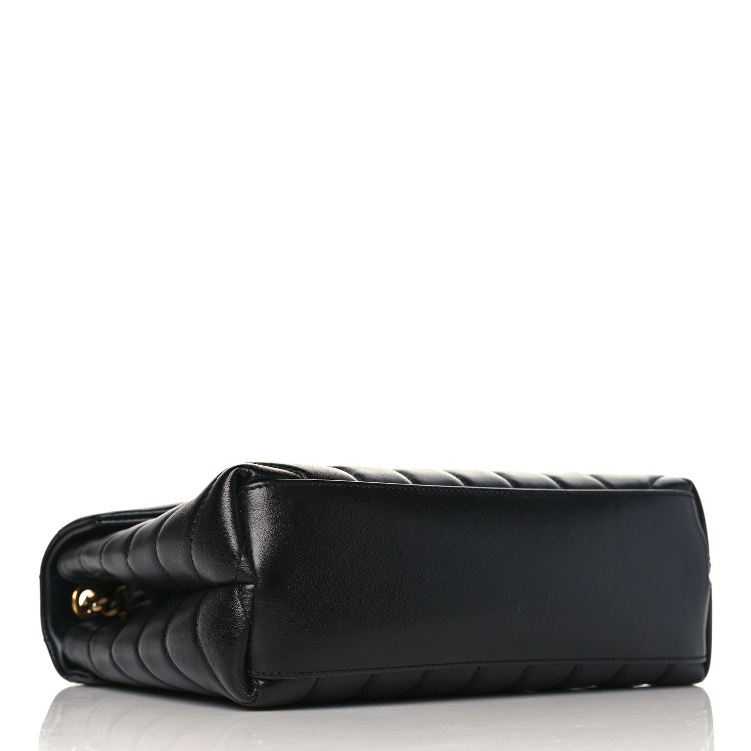 Saint Laurent Calfskin Y Quilted Monogram Small Loulou Chain Satchel Black 4 of 9