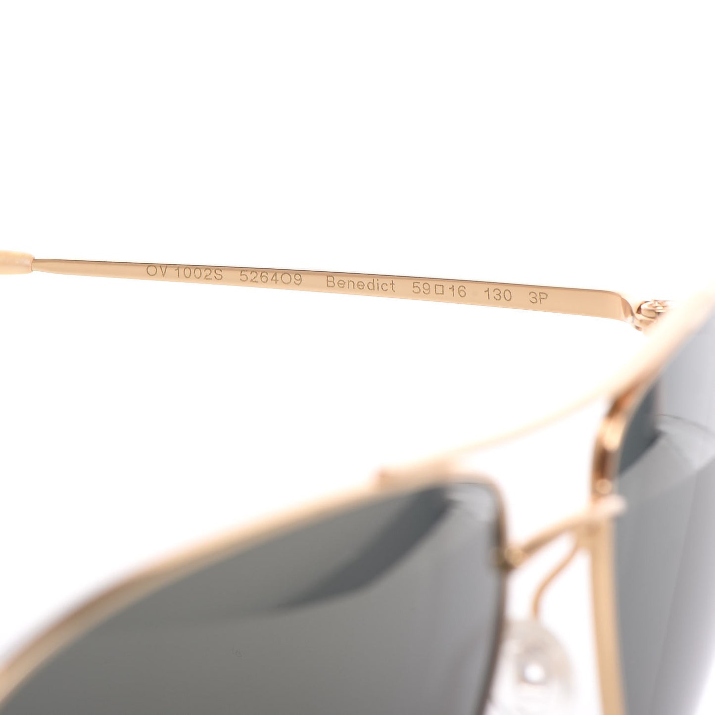 Benedict Aviator Sunglasses Gold