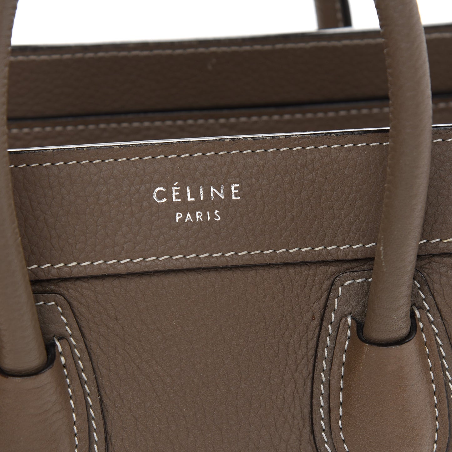 Drummed Calfskin Nano Luggage Souris