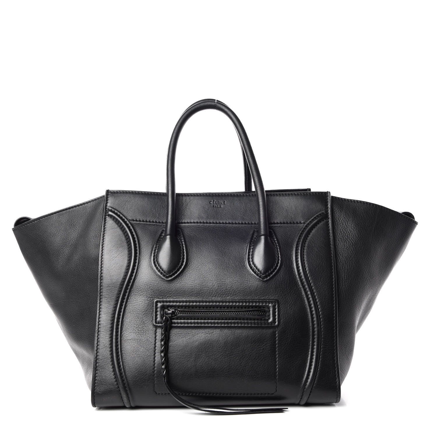 Celine Smooth Calfskin Medium Phantom Luggage Black 1 of 13