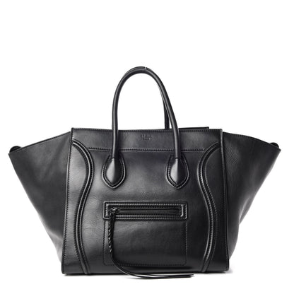 Celine Smooth Calfskin Medium Phantom Luggage Black 1 of 13