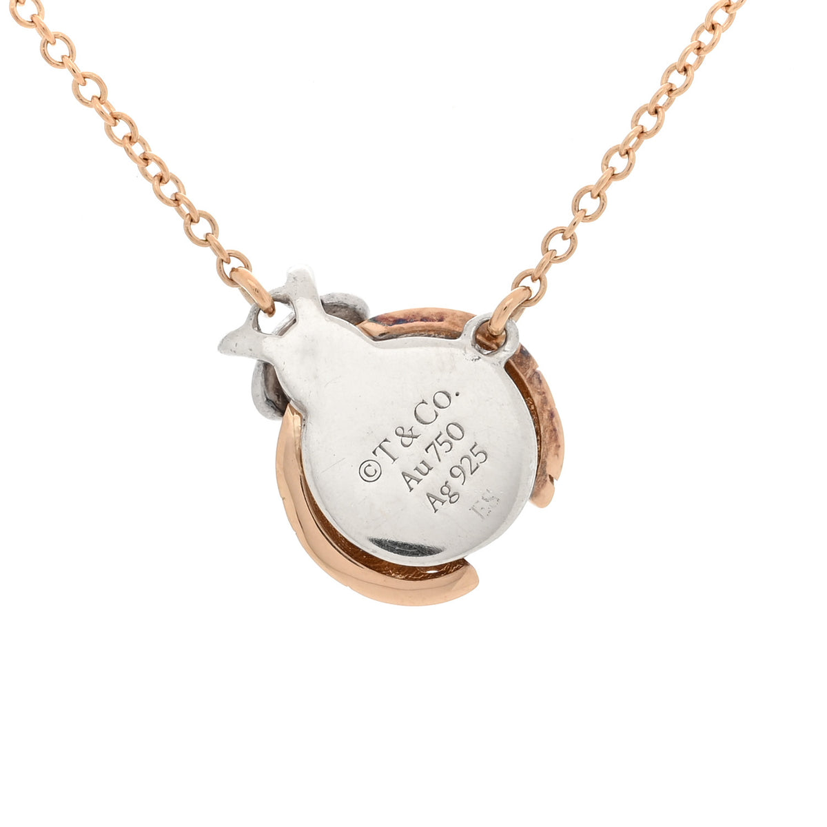Tiffany 18K Rose Gold Sterling Silver Return to Tiffany Love Bugs Ladybug Pendant Necklace 5 of 6