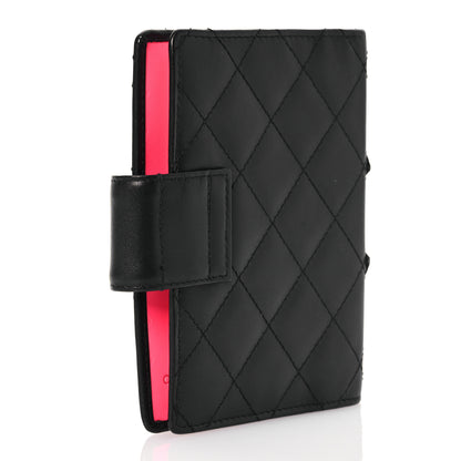 Chanel Calfskin Quilted Small Cambon Agenda Planner Black 3 of 11