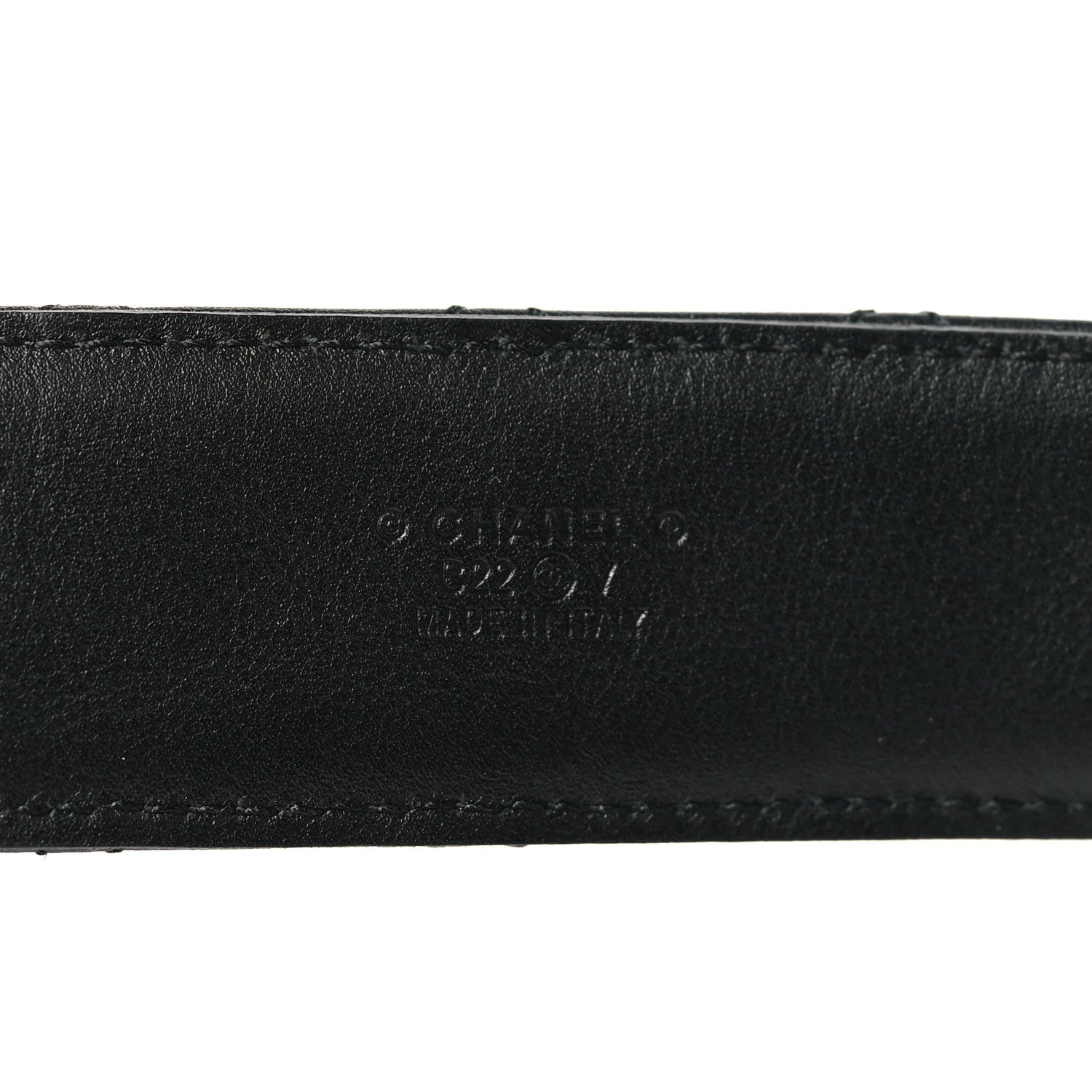Chanel Calfskin Quilted CC Chain Belt 75 30 Black 4 of 8