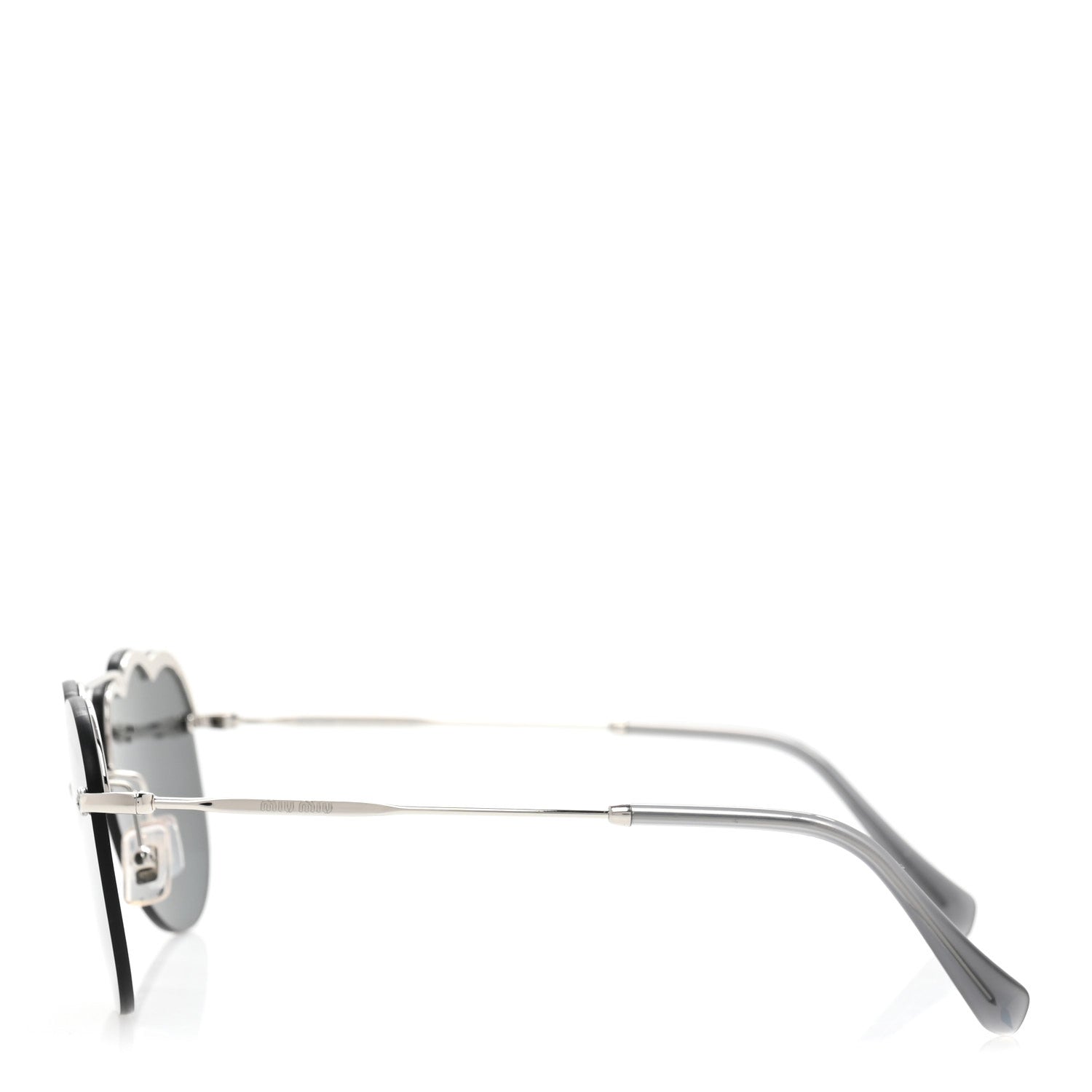 Miu Miu Metal Cloud Sunglasses SMU56U Silver 3 of 8