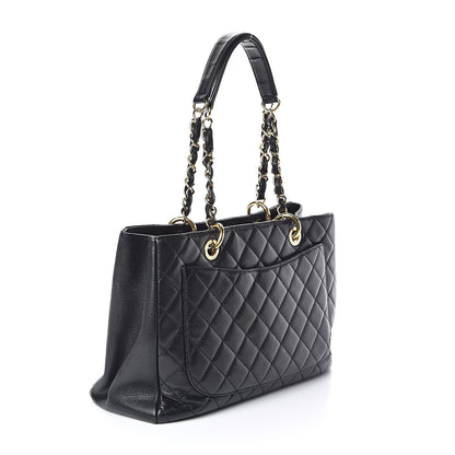 Chanel Caviar Quilted Grand Shopping Tote GST Black 3 of 10