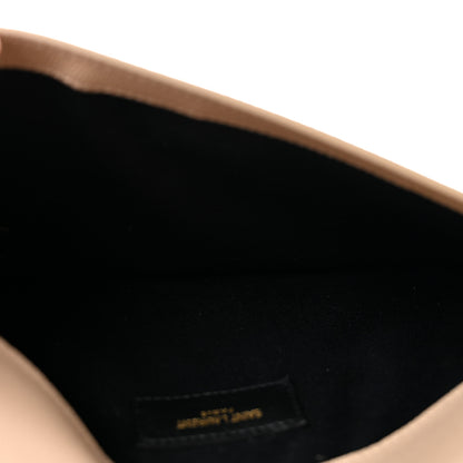 Saint Laurent Grain De Poudre Uptown Pouch Dark Beige 5 of 9