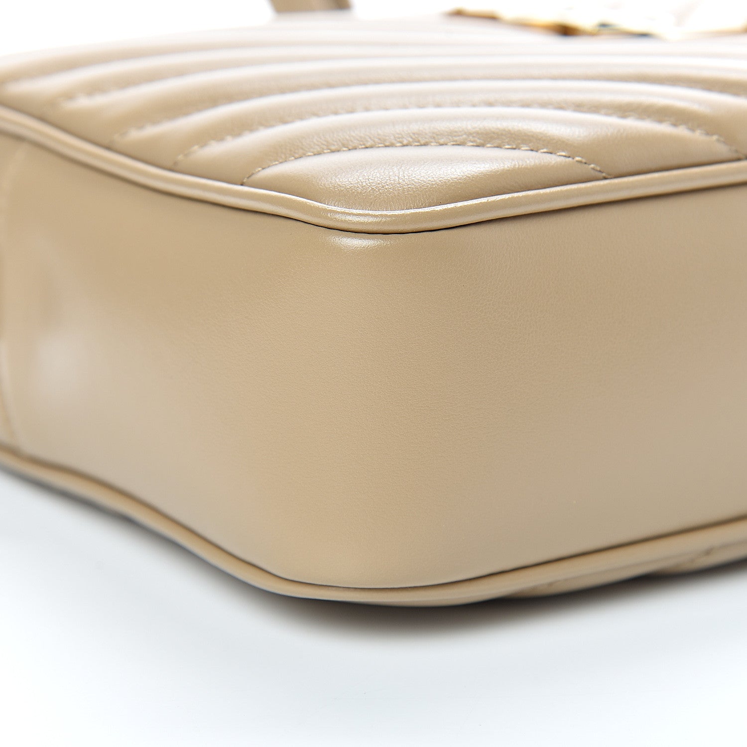 Saint Laurent Calfskin Matelasse Monogram Lou Camera Bag Dark Latte 8 of 10