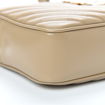 Saint Laurent Calfskin Matelasse Monogram Lou Camera Bag Dark Latte 8 of 10
