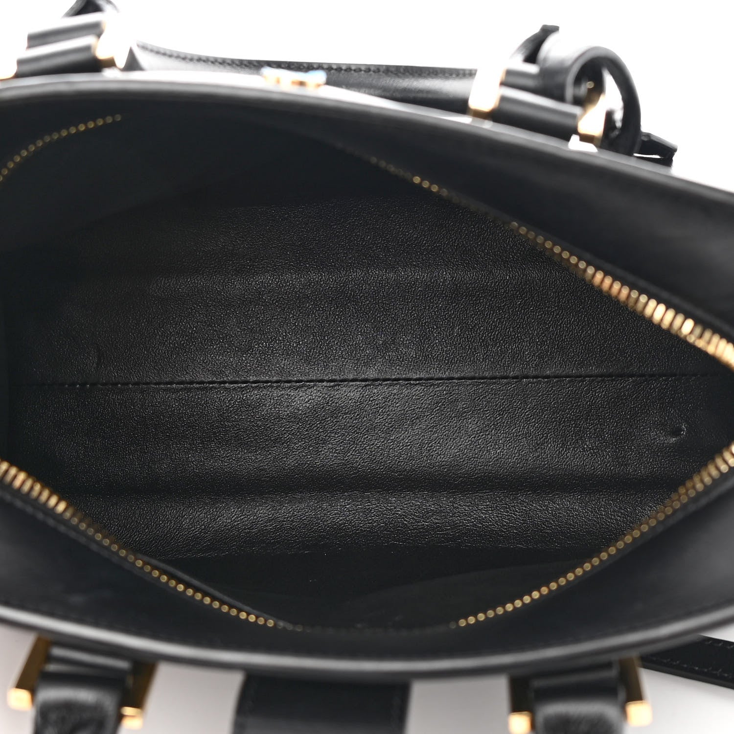 Saint Laurent Calfskin Monogram Baby Cabas Black 5 of 15