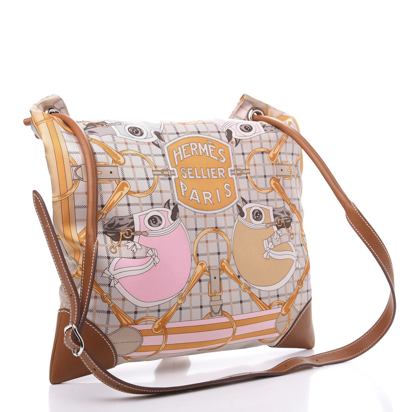 Silk Barenia Calfskin Tatersale SilkyCity 33 PM Bag Fauve