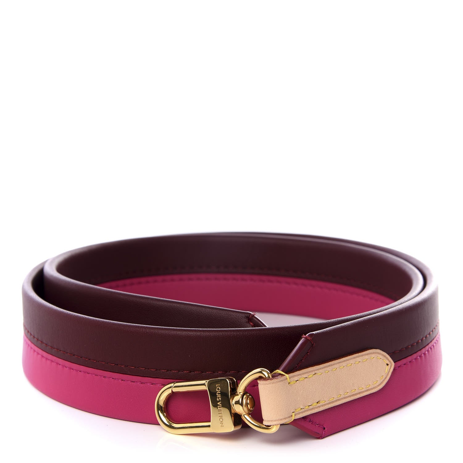 Louis Vuitton Calfskin Cluny BB Shoulder Strap Bordeaux Fuchsia 1 of 4