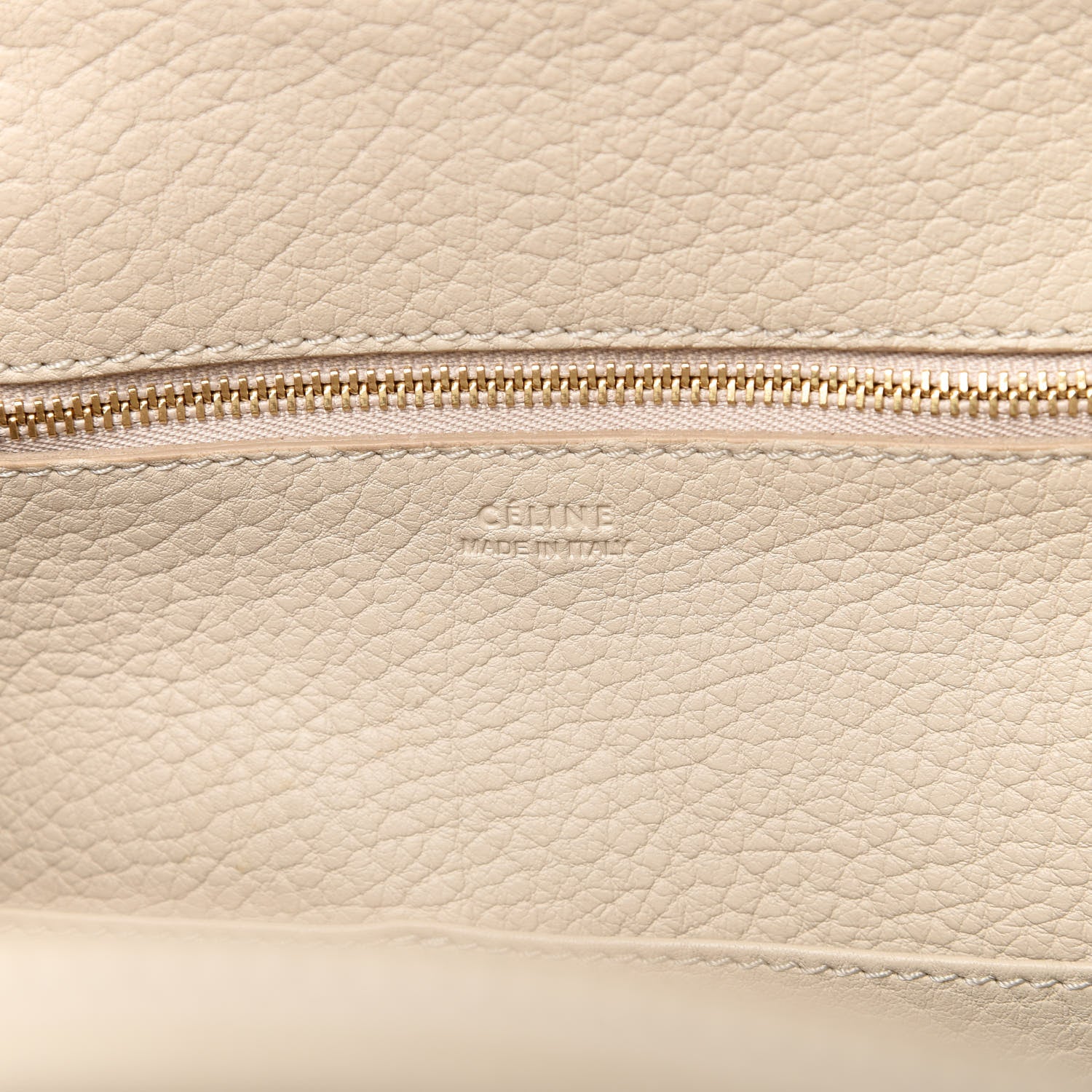 Celine Crisped Calfskin Mini Tie Knot Tote Chalk 8 of 9