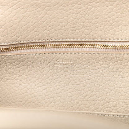 Celine Crisped Calfskin Mini Tie Knot Tote Chalk 8 of 9